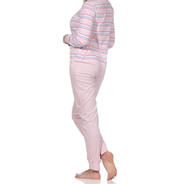 Pflegeoverall Ringel rosa